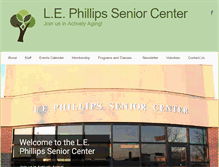 Tablet Screenshot of lephillipsseniorcenter.com